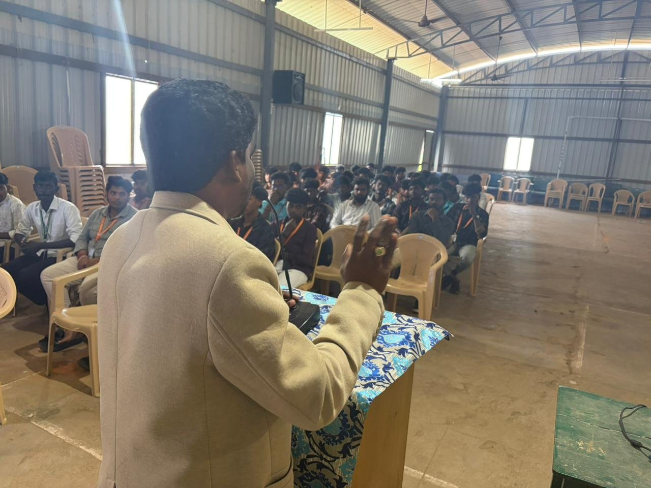 Students participating in Kalviyin Kural program